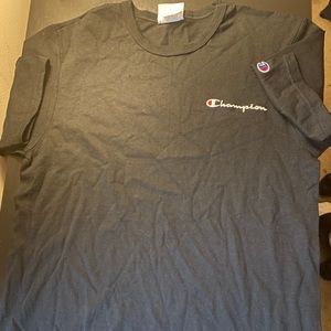 Mens Champion Shirt Black | Medium